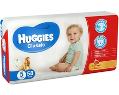 Подгузники Huggies Classic 5 (11-25 кг) 58 шт.