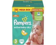 Подгузники Pampers Active Baby-Dry 3 (5-9 кг) 150 шт.