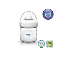 Бутылочка для кормления Philips AVENT «Natural» с силиконовой соской 0+, 125 мл.