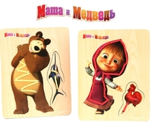 Игра-шнуровка Затейники «Маша и Медведь» в ассортименте