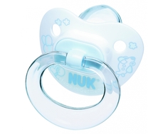 Пустышка NUK «Baby Blue» для сна из силикона с рождения