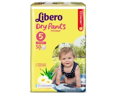 Трусики-подгузники Libero Dry Pants 5 (10-14 кг) 50 шт.