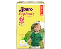 Трусики-подгузники Libero Dry Pants 7 (16-26 кг) 42 шт.