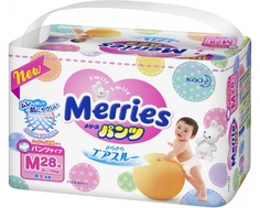 Трусики-подгузники Merries M (6-10 кг) 28 шт.