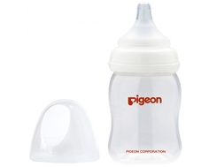 Бутылочка для кормления Pigeon «Peristaltic Plus» с силиконовой соской 0+, 160 мл.