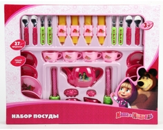 Игровой набор посуды Играем вместе «Маша и Медведь» 36 пр.