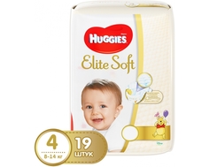 Подгузники Huggies Элит Софт 4 (8-14 кг) 19 шт