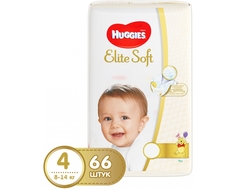 Подгузники Huggies Элит Софт 4 (8-14 кг) 66 шт