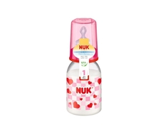 Бутылочка NUK «Classic» с соской из силикона с рождения, 110 мл. в ассортименте