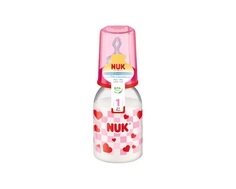Бутылочка NUK «Classic» с соской из силикона с рождения, 110 мл. в ассортименте