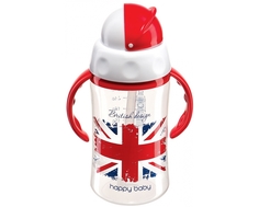 Поильник Happy Baby «Feeding Cup» с трубочкой с 12 мес., 240 мл в ассортименте