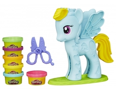 Игровой набор Play-Doh «Стильный салон Рэйнбоу Дэш» с пластилином