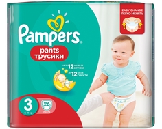 Трусики-подгузники Pampers Pants 3 (6-11 кг) 26 шт.