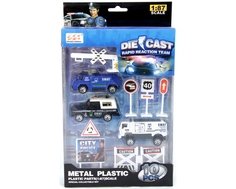 Игровой набор Die-Cast «Полиция» с 3 машинками 1:87