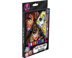 Набор цветных фломастеров Monster High 12 шт.