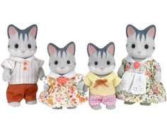 Игровой набор Sylvanian Families «Семья серых Кошек»