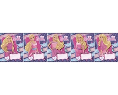Тетрадь в клетку Barbie 12 листов в ассортименте