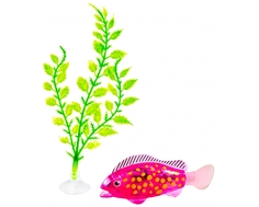 Интерактивная игрушка Z-Fish «Рыбка плавающая с аксессуарами» розовая