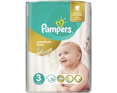 Подгузники Pampers Premium Care 3 (5-9 кг) 20 шт.