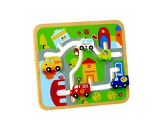 Лабиринт ToysLab «Транспорт» деревянный