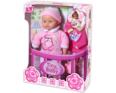 Кукла интерактивная LokoToys «Tiny Baby» с дополнительным платьем 30 см