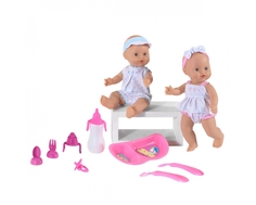 Кукла LokoToys «Le Petit Bebe» с аксессуарами для кормления 30 см