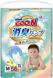 Трусики-подгузники Goo.N Aromagic M (7-12 кг) 56 шт. Goon