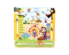 Логическая игра Затейники «Маша и Медведь: Календарь» деревянная