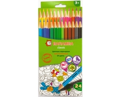Карандаши цветные Baramba шестигранные 24 цветов