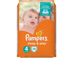Подгузники Pampers Sleep&amp;Play 4 (7-14 кг) 14 шт.