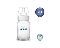 Бутылочка для кормления Philips AVENT «Classic+» с силиконовой соской 1 мес.+, 260 мл.