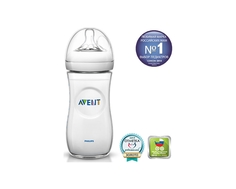 Бутылочка для кормления Philips AVENT «Natural» с силиконовой соской 3 мес.+, 330 мл.