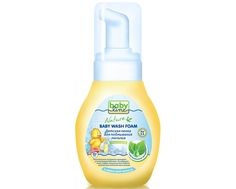 Детская пенка для подмывания малыша BabyLine Nature с растительными экстрактами, с дозатором 250мл