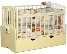 Кроватка Daka Baby «Укачай-ка 03» попереч. маятник ваниль Dakababy