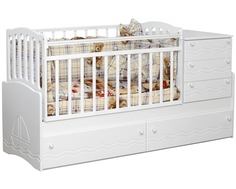 Кроватка-трансформер Daka Baby 03 белая Dakababy