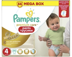 Трусики-подгузники Pampers Premium Care 4 (9-14 кг) 66 шт.