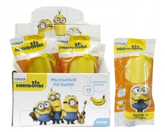 Мыльные пузыри 1TOY «Minions. Эскимо на палочке» с ароматом банана 45 мл.