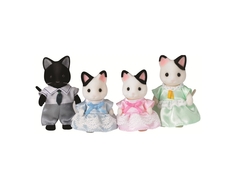 Игровой набор Sylvanian Families «Семья чёрно-белых котов»