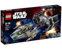 Конструктор LEGO Star Wars 75150 Усовершенствованный истребитель TIE Дарта Вейдера против Звёздного истребителя A-Wing