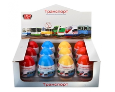 Машинка Технопарк «Транспорт» в яйце 1:64 в ассортименте