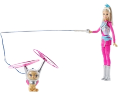 Кукла Barbie «Космические приключения» с летающим котом Попкорном 29 см