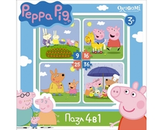 Пазл Origami «Peppa Pig: На отдыхе» 4 в 1