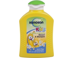 Гель для душа и шампунь Sanosan «Банан» 200 мл