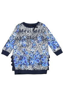Платье с принтом розы BABY BLUMARINE