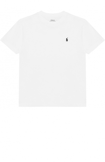 Хлопковая футболка с логотипом бренда Polo Ralph Lauren