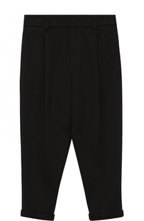Хлопковые брюки с отворотами Dolce &amp; Gabbana