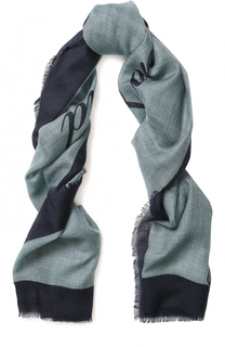 Кашемировый шарф с принтом и необработанным краем Burberry