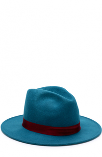 Шерстяная шляпа с лентой и брошью Roberto Cavalli