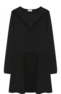 Приталенное мини-платье с длинным рукавом REDVALENTINO