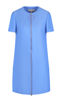 Шерстяное мини-платье с коротким рукавом Emilio Pucci